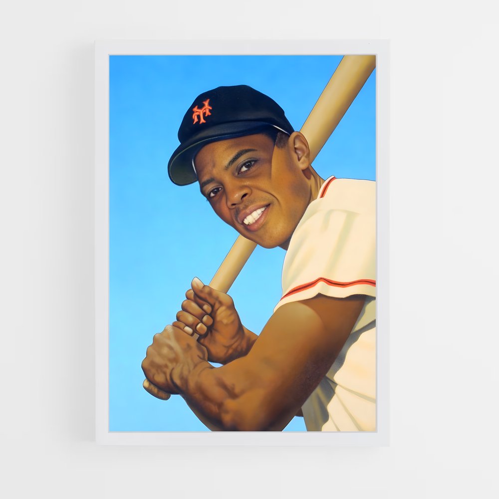 Poster Willie mays historiques – affiche Baseball (vue 3)